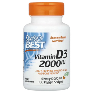Doctor's Best Vitamin D3 2000 МЕ 180 гелевых капсул