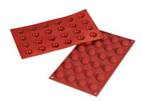 Форма силиконовая P.L. Proff Cuisine "Полусфера" 24 ячейки d 30 мм, h 15 мм (30*17,5 см)