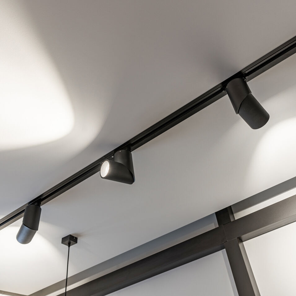 Шинопровод однофазный встраиваемый Elektrostandard Track Rail BK Recessed 85082/00 1м