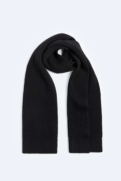 ZARA ШАРФ В РУБЧИК, ЧЕРНЫЙ