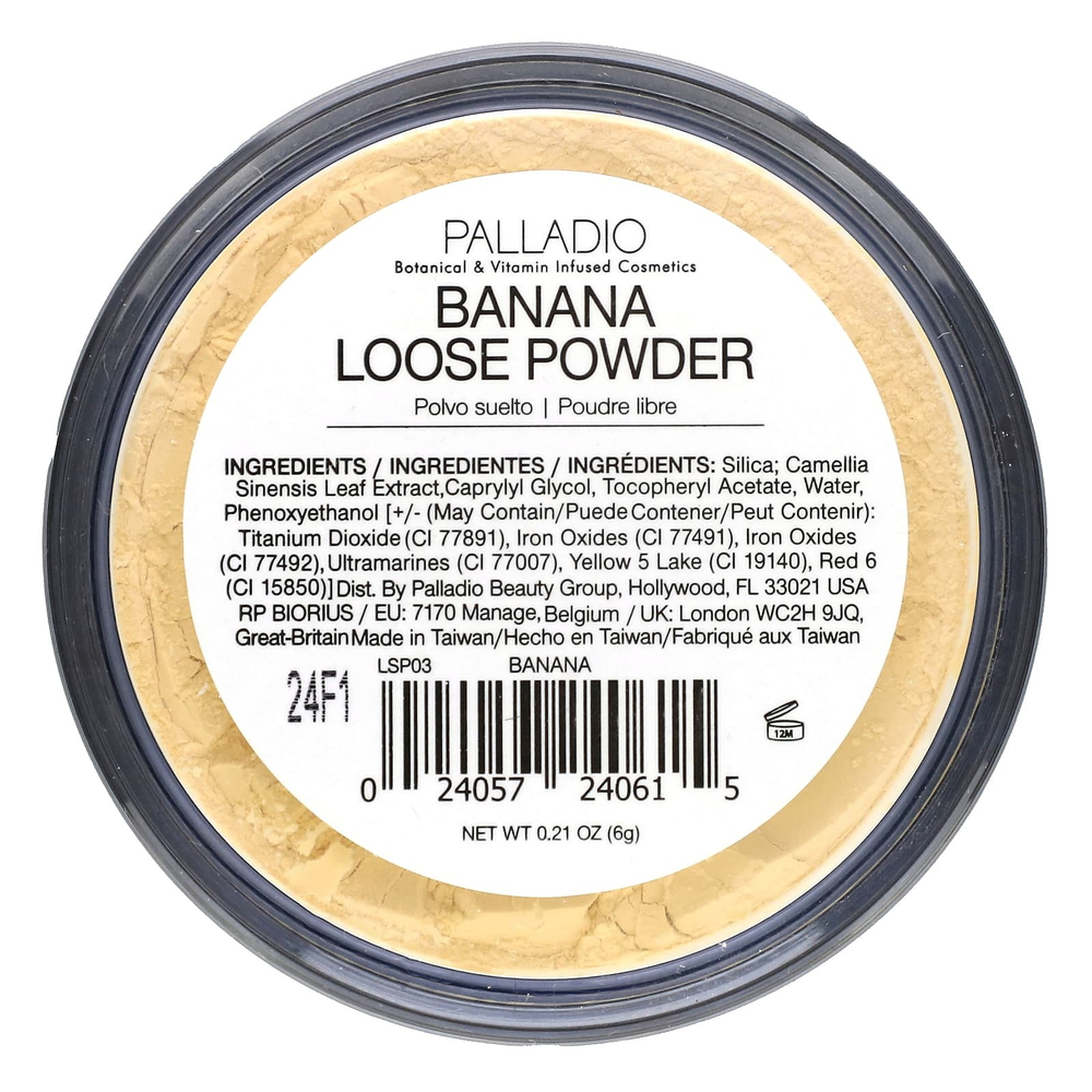 Palladio, 4Ever + Ever, рассыпчатый банановый порошок с зеленым чаем, 6 г (0,21 унции)