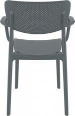 Кресло пластиковое Siesta Contract Loft, темно-серый