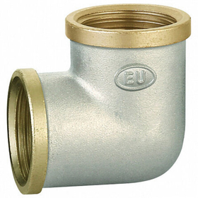 Угольник никелированный внутренняя резьба Euros 1/2*