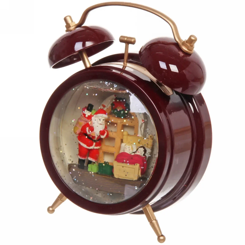 Сувенир с подсветкой «Новогодний будильник» 14*18*20 см