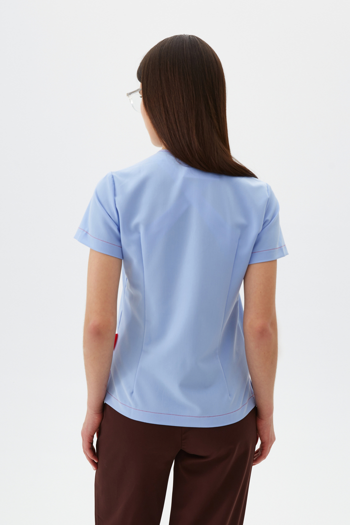 Топ медицинский женский Лаконико, скайблю