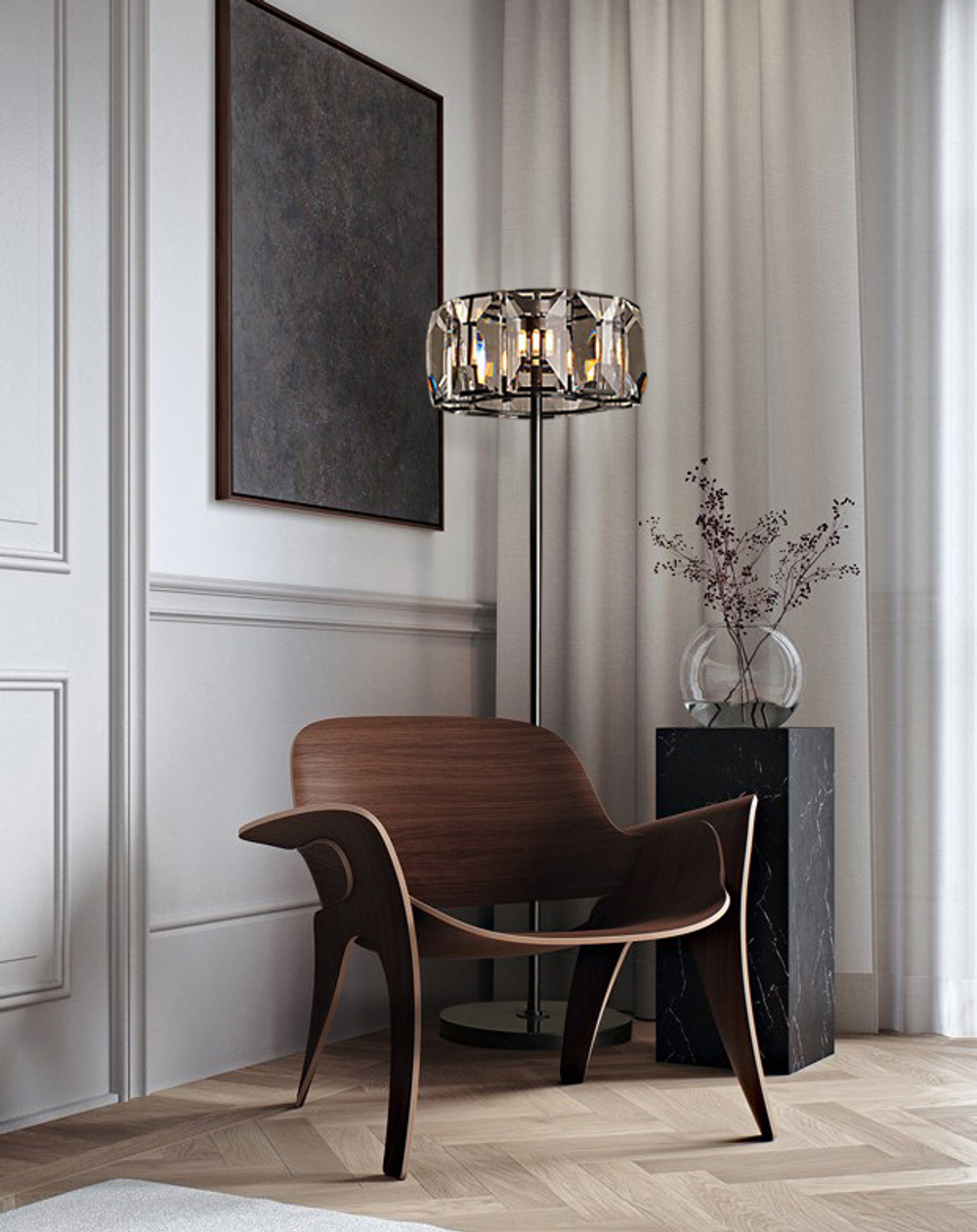 Торшер Harlow Crystal 3