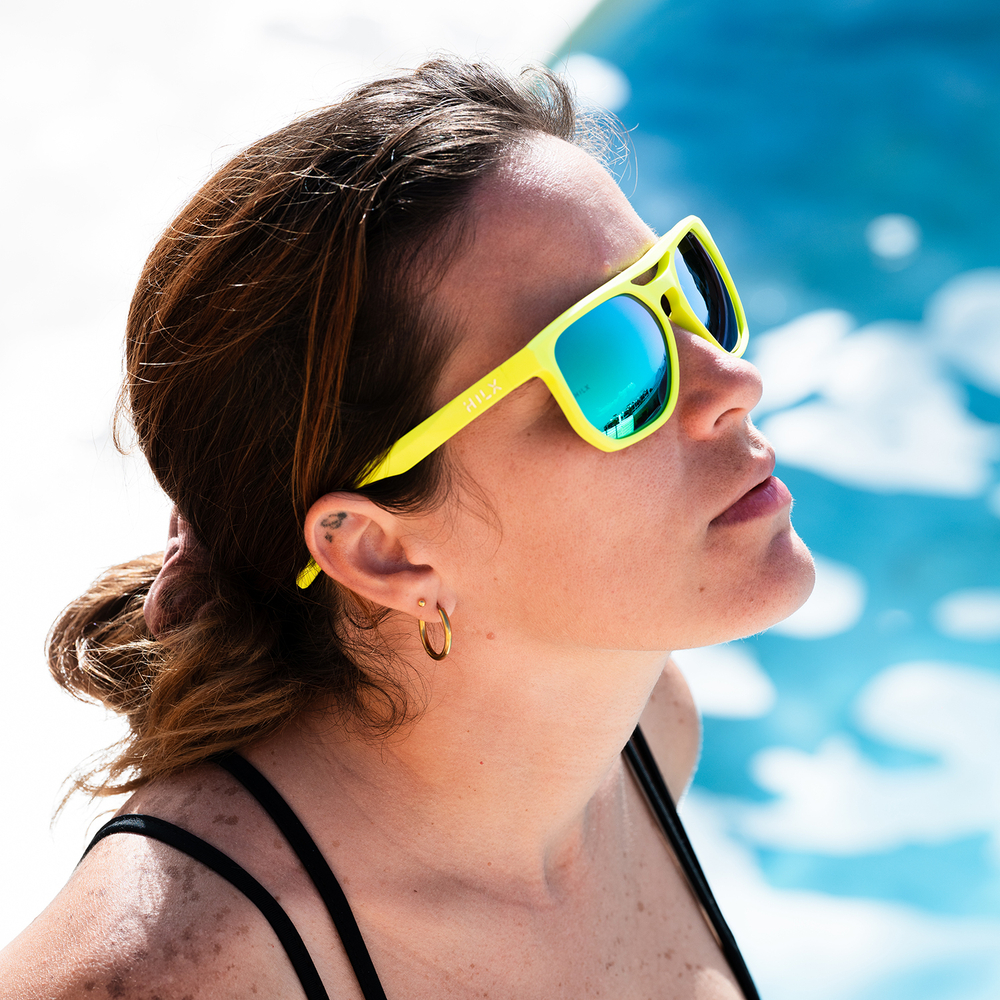 Спортивные очки HILX Carnage / Matt Solid White / Gold Polarized Lens