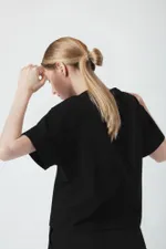 Футболка FOS Плотная Женская Черная