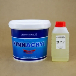Жидкий акрил для ванн FINNACRYL 1.7 м, (3.6 кг). Комплект для реставрации больших ванн длиной 150-200 см.