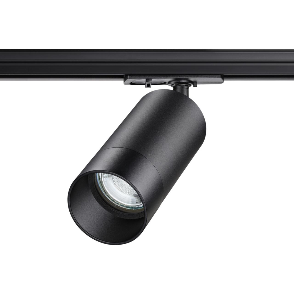 370861 PORT NT22 202 черный Светильник трековый однофазный двухжильный IP20 GU10 9W 220V SLIM