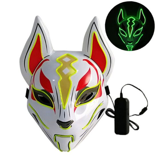Маска с подсветкой " Косплей лиса" , 26 см