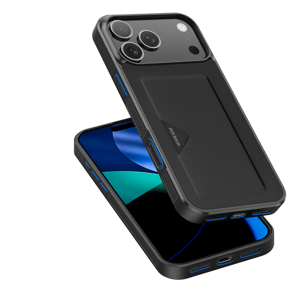 Чехол с MagSafe для смартфона iPhone 17 Pro Max, Dux Ducis, серия Pocard Series, с отделением для карт (картхолдером)