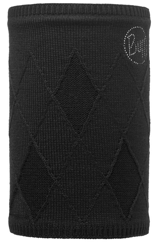 Шарф-труба вязаный с флисом Buff Stella Black Chic Фото 1