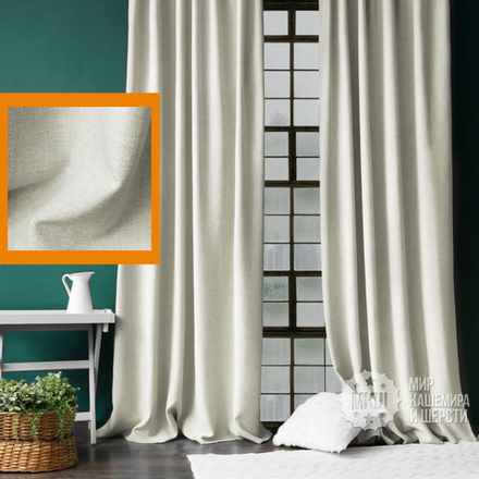 Готовые шторы для гостиной ДЖЕРРИИ (арт. BL01-274-02) - (140х270)х2 см. - сливочные