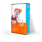 Телесный безремневой страпон из силикона - 22 см. (Цвет: телесный)