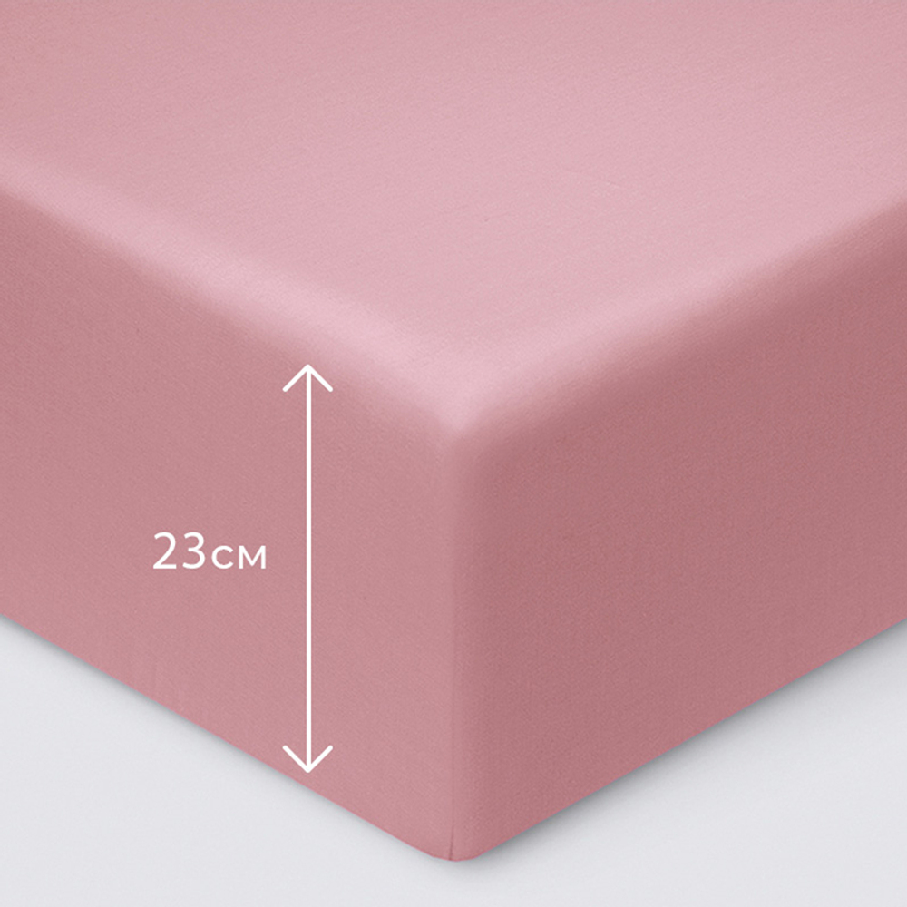 Простыня на резинке САТИН-премиум "Моноспейс бузина" 140х200х23