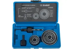 Коронка Зубр 19-64 по дереву (набор 11шт) 04053