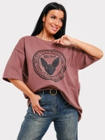 Футболка оверсайз больших размеров принт