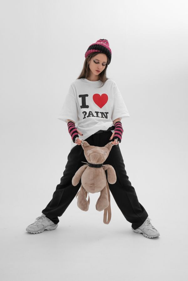 Футболка I Love Pain Белая - фото 2