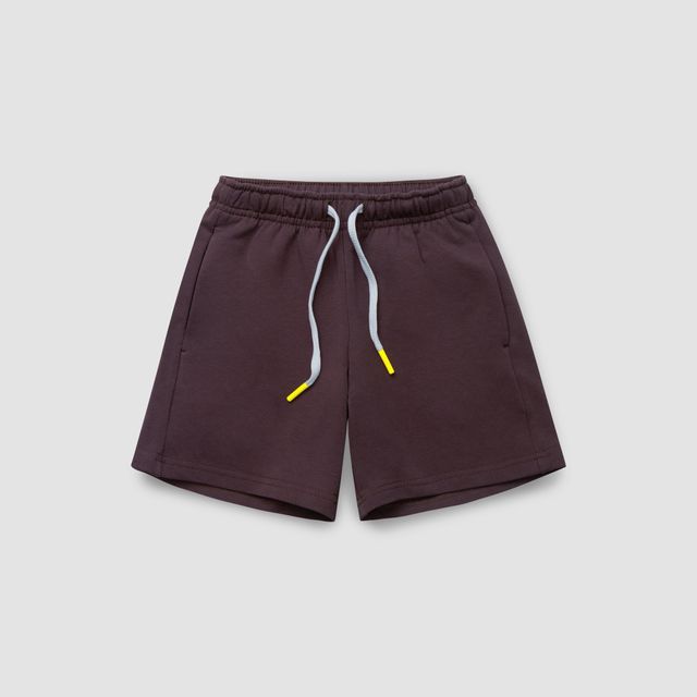 Шорты из хлопка цвета горького шоколада