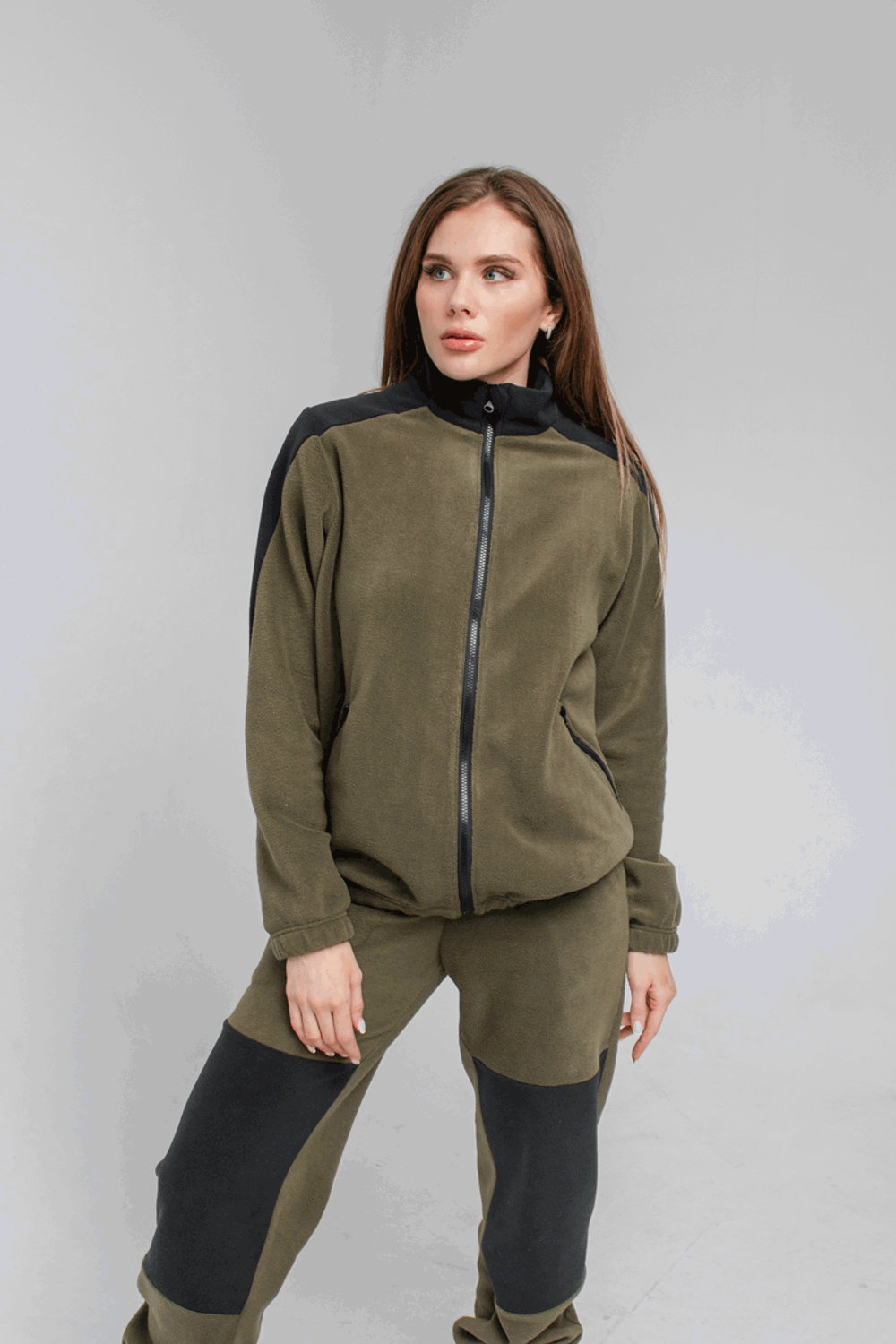 Флисовый костюм женский комби