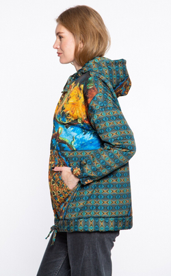 Куртка "Подсолнухи", по мотивам картины Ван Гога "Подсолнухи (F452)