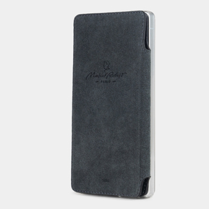 Чехол-книжка для Samsung Galaxy S25 Ultra из кожи теленка, черного цвета