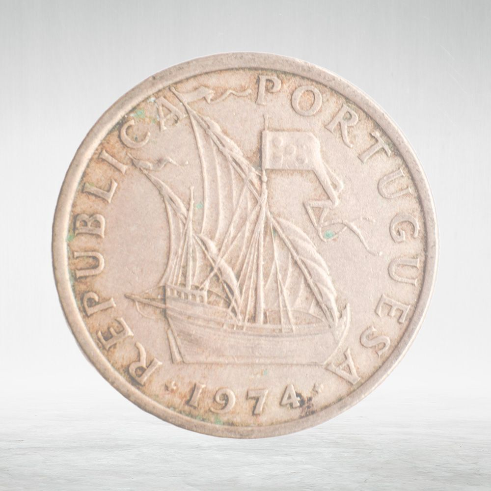 Portugal, 5 Escudos, 1974, VF