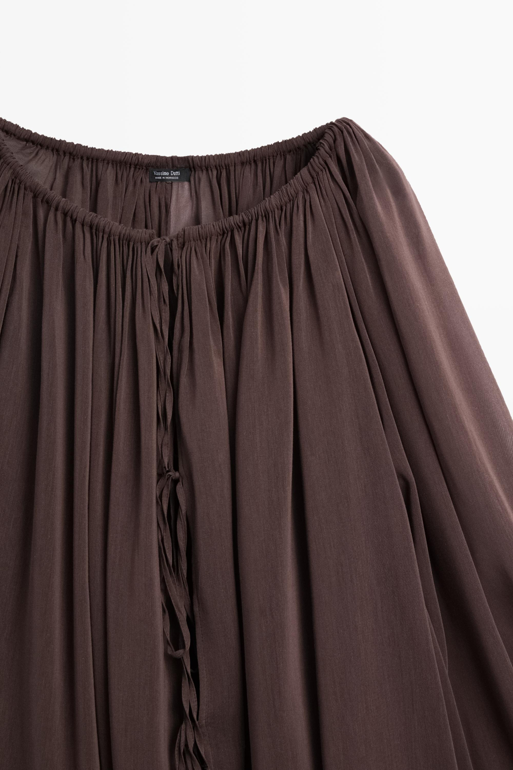 Massimo Dutti Рубашка с длиными рукавами, коричневый
