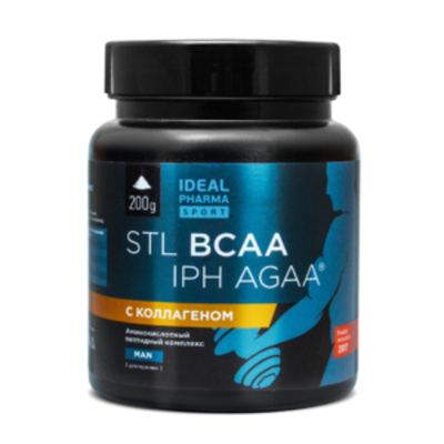 Пептидный комплекс IPH AGAA с аминокислотами BCAA и коллагеном наращивания сухой мышечной массы