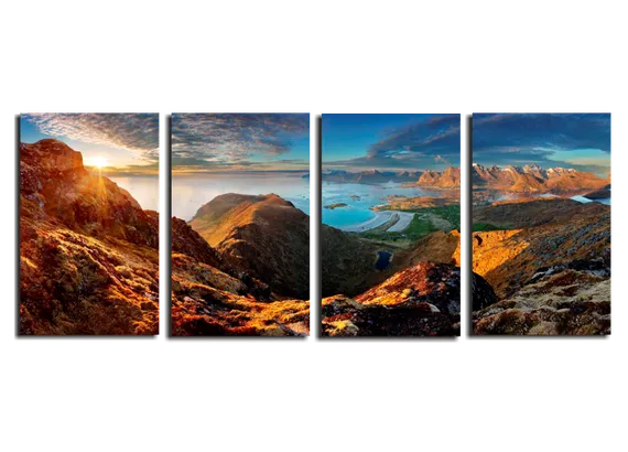 Модульная картина "Горная гряда"