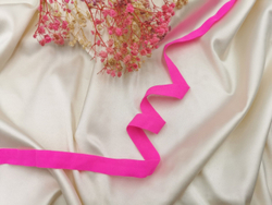 Эластичная (трикотажная) бейка, матовая, 15 мм, ОПТ, неоново-розовый, (Арт: TB/15-3578), 50 метров