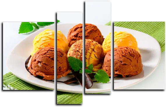 Модульная картина " Шарик мороженого "