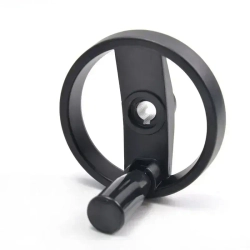 Маховик алюм 200х20х6мм (Dxdxb) с 2-мя спицами, цельнолитой, с откид ручкой