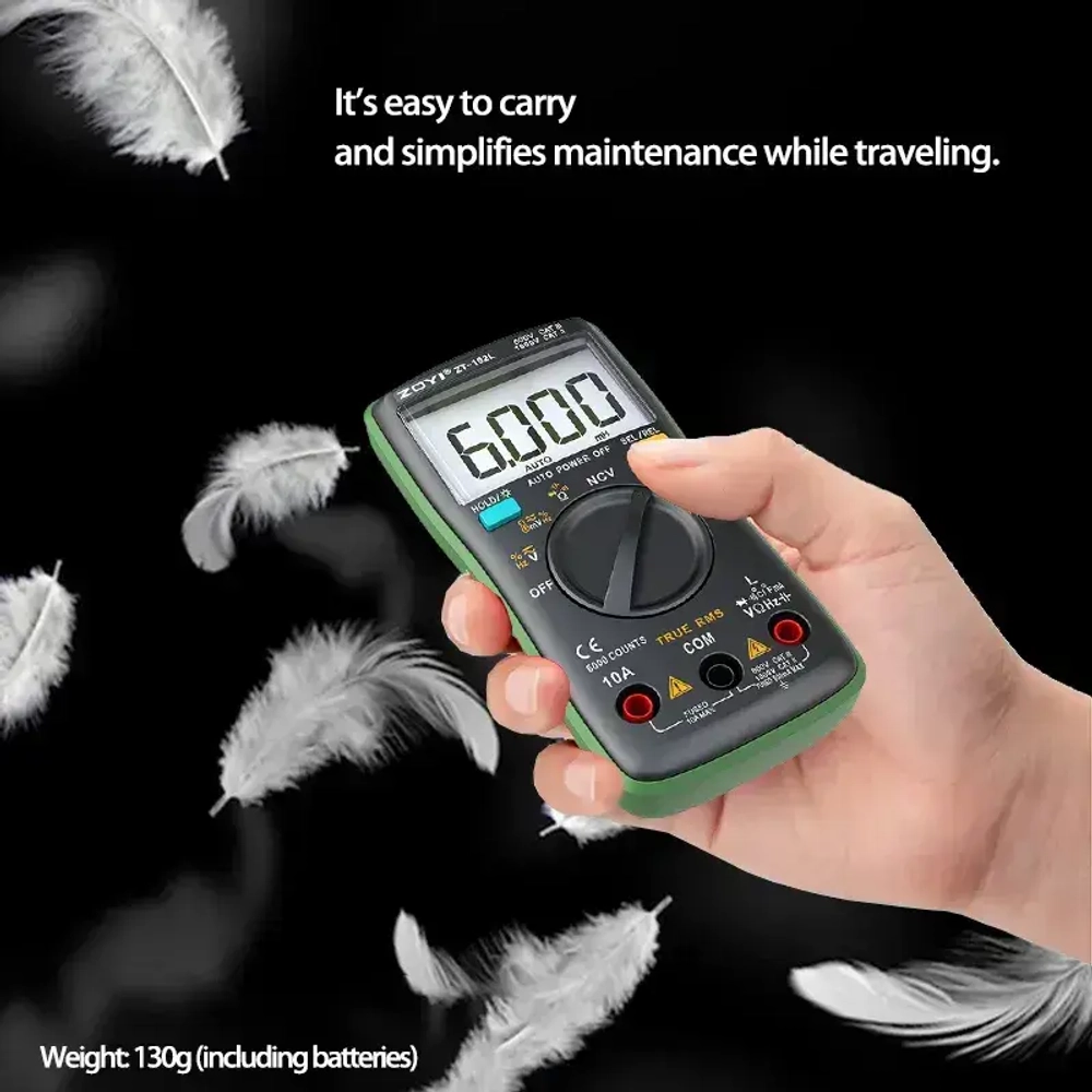 ZT-102L ZOYI автоматический мультиметр с индуктивностью и поиском проводки