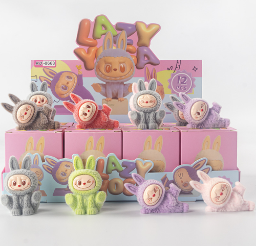 Коллекционные игрушки "Lazy Yoga Labubu"