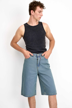 Джинсовые шорты мужские бермуды Men BERMUDA Shorts Green