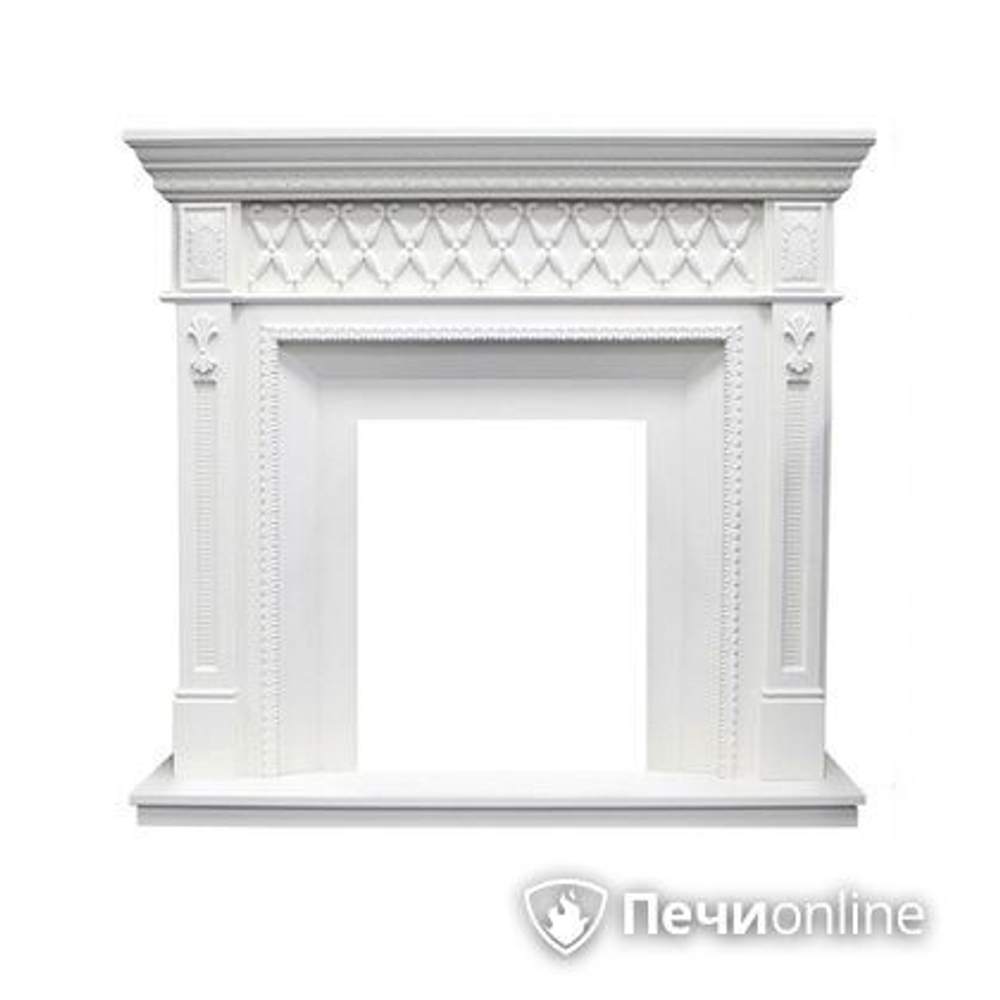Портал для электрокамина Royal Flame Alexandria под классический очаг белый дуб