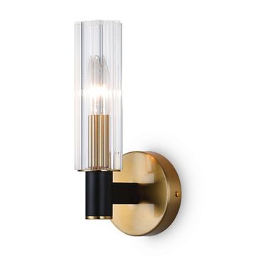 Настенный светильник (бра) 1*E14 FR5167WL-01B черный/латунь Ambra Modern Freya