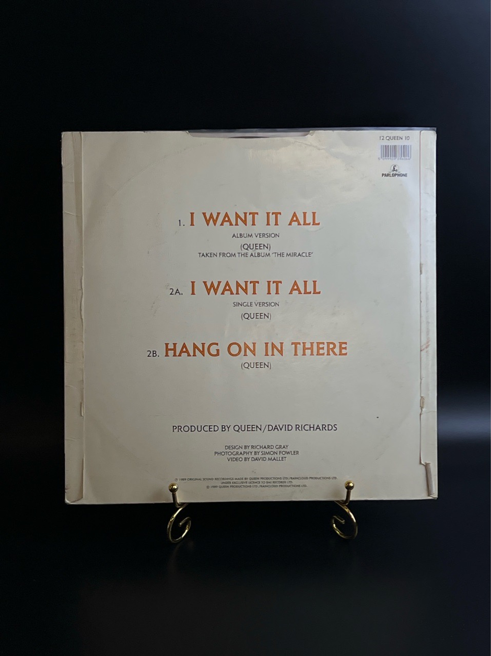 LP Queen – I Want It All. Виниловая пластинка 12 дюймов. England 1989 год
