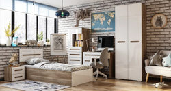 Кровать с настилом Наоми КР-12 90х200, белый