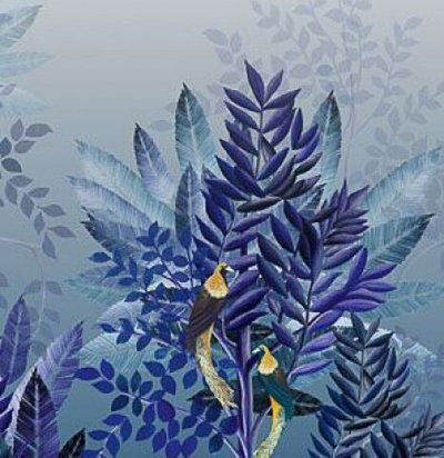 Панно тропическое с птицами DGTRI1031