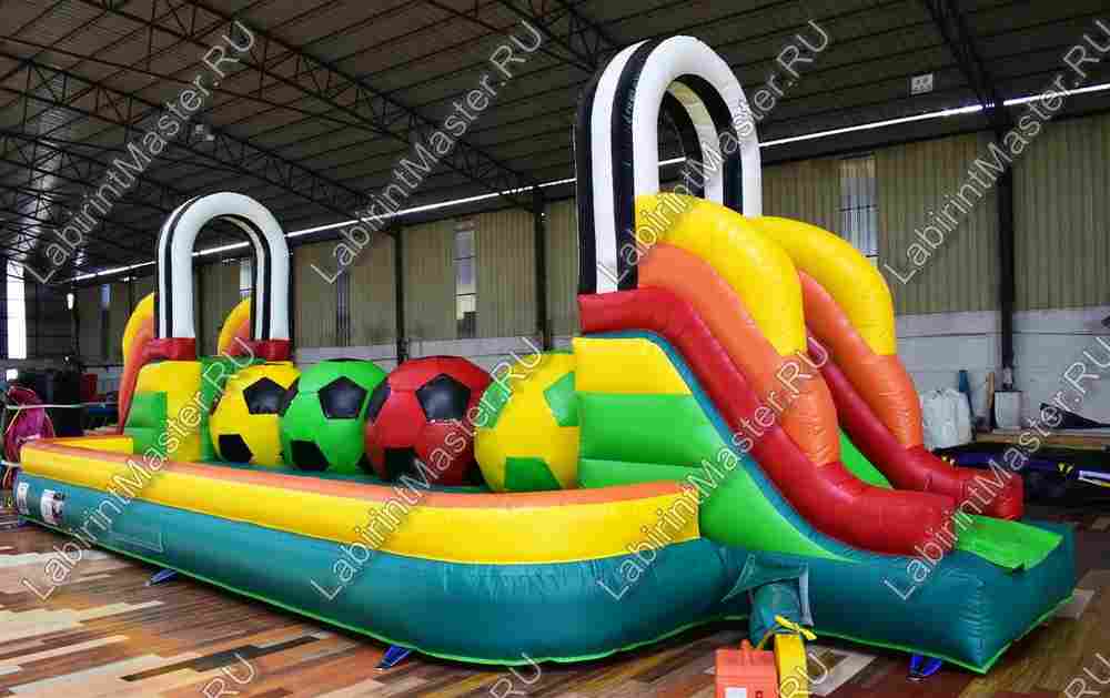 Коммерческий надувной батут "Футбольная площадка" 12*5*4 м