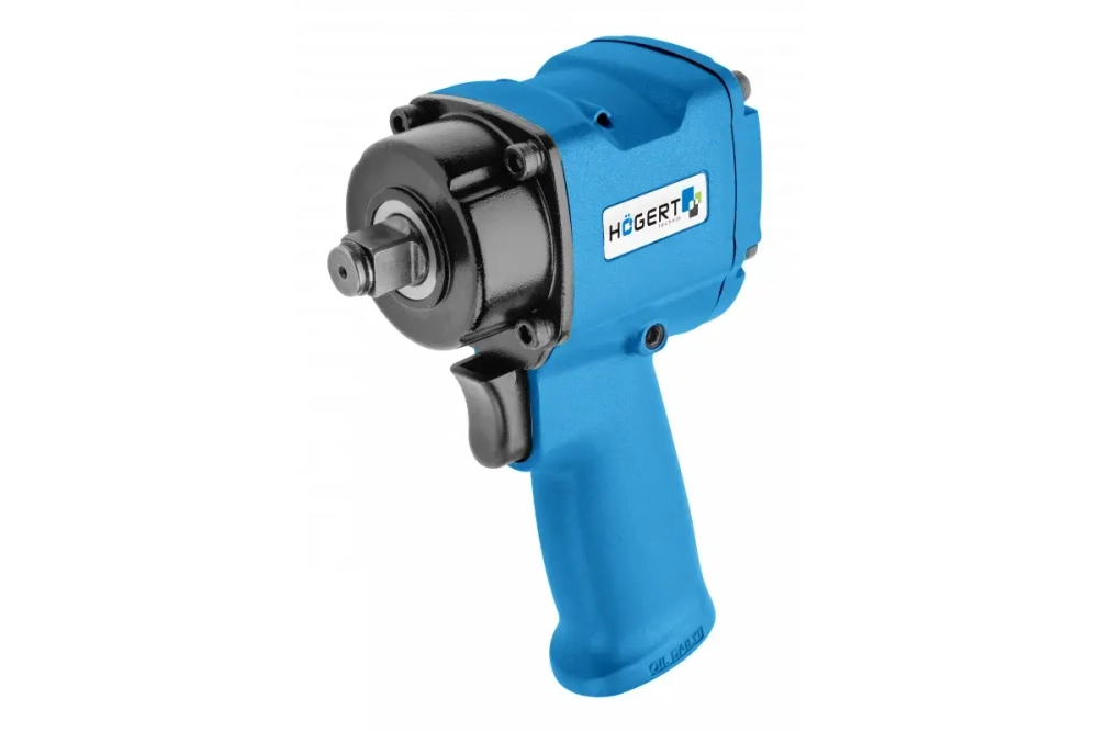HOEGERT Гайковерт пневматический ударный мини 1/2", 610Hm, MAX 1000 HM Jumbo