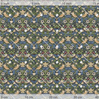 Уильям Моррис / Клубничный Воришка #2 by Ткани Хани 833 DPI