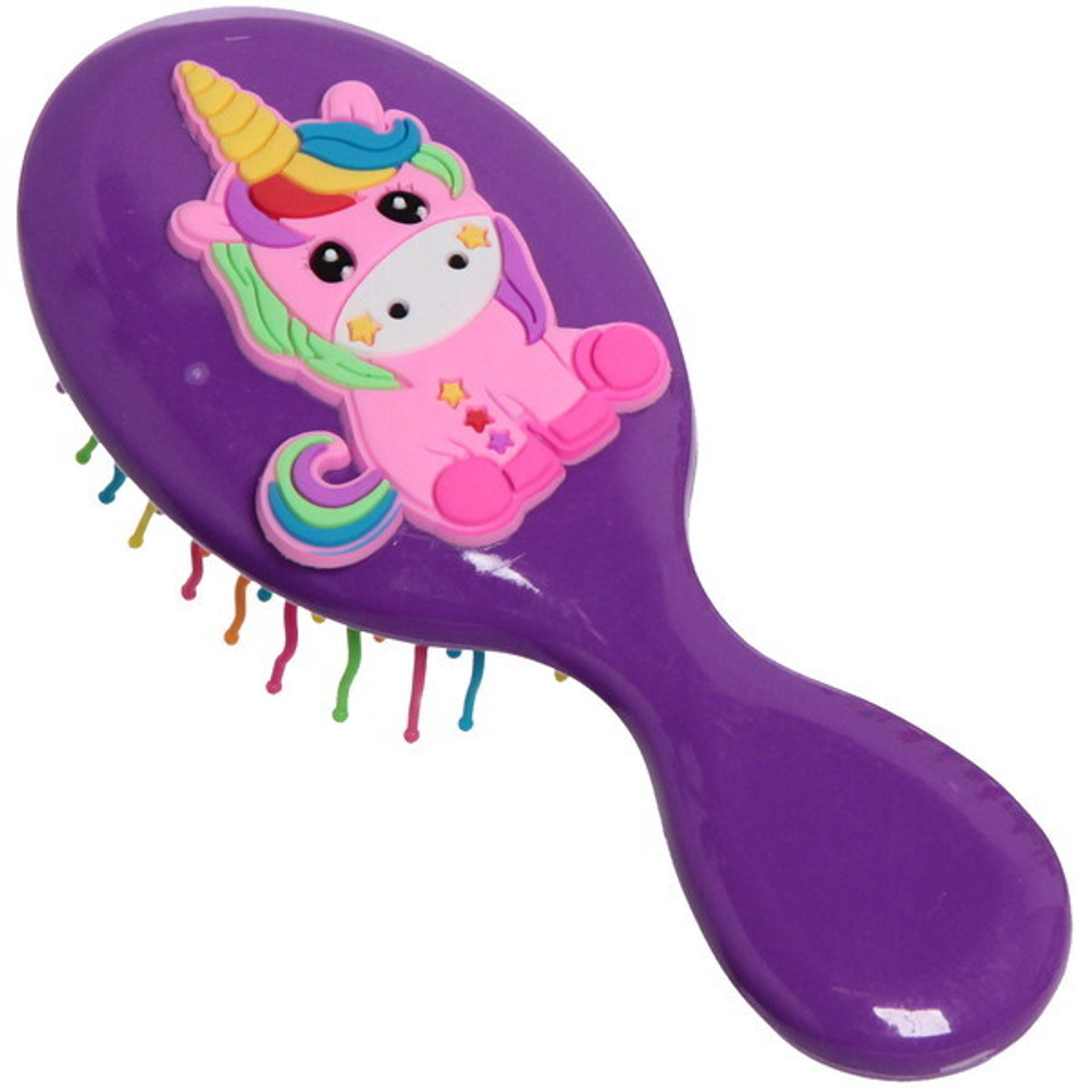 Расчёска массажная «Little darling - Единорожек Лакки», цвет микс,13,8*6см