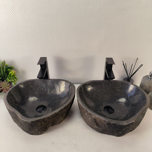 Раковина из речного камня ПАРА! RS-65337 43*38*15 0865