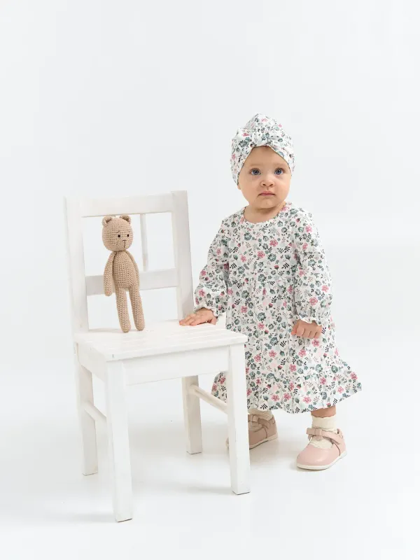 Платье с оборкой 