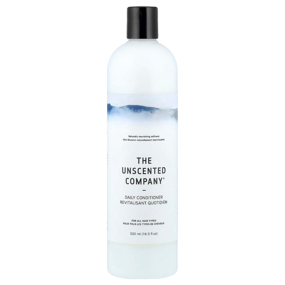 The Unscented Company, Ежедневный кондиционер, для всех типов волос, без отдушек, 500 мл (16,9 жидк. Унции)