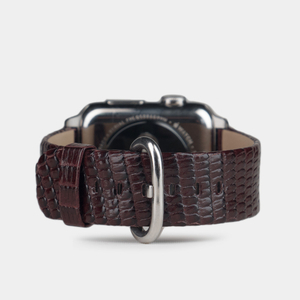 Ремешок кожаный для Apple Watch 42/44mm Classic бордового цвета